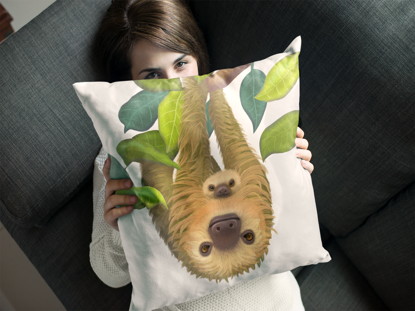 Giant Sloth Pillows & Cushions for Sale